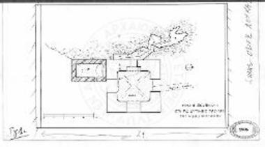 Παλαιά δεξαμενή εις το ισόγειον του κωδωνοστασίου μετά των επί της δυτικής πλευράς αυτής υδραγωγών στοών ΑΒΓΔΕ.