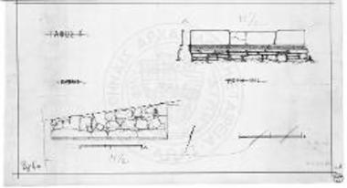 Τάφος II. Προσθία όψις και κάτοψις.