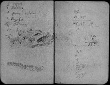 Ημερολόγιο ανασκαφών Ιερού Αφροδίτης στο Κώτιλο, περιγραφές επιγραφών και αρχιτεκτονικών μελών και αναφορές σε έξοδα ανασκαφής
