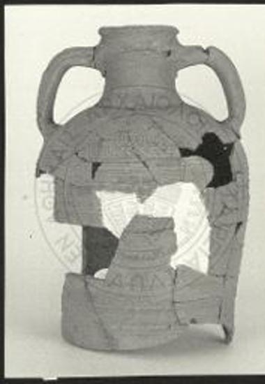 (EN) The Roman Pottery. Lower City TR5 N (3). Fragmentary amphora. Graffiti (81.740).