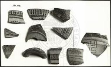 Θραύσματα ερετριακής ΥΓ κεραμικής του τελευταίου τετάρτου του 8ου π.Χ. αι.