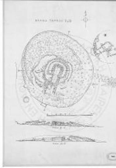 Βρανά, Τύμβοι Ι & II. Κάτοψις και τομαί.