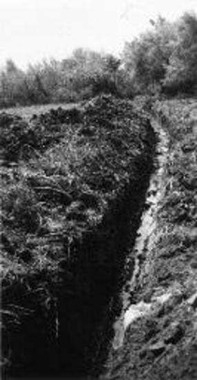 Drainage trench to the east of the basilica.