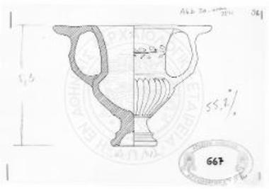 Westabhangkantharos aus Theonichosgrab QO 42.