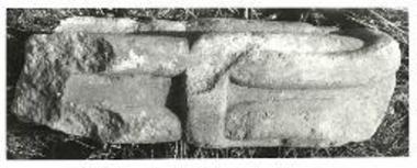 Τηγάνι, ναός. Τμήμα κιονίσκου τέμπλου.