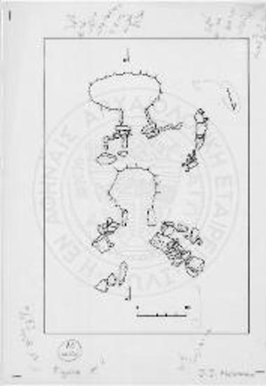 Ground plan of graves A and B.