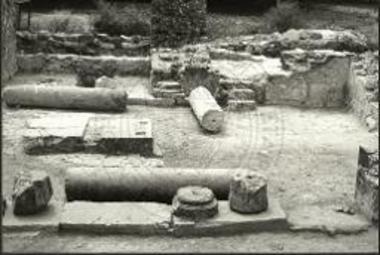 Βασιλική Γλυκέος. Άποψις των δυτικών μερών του κυρίως ναού (από Β.).