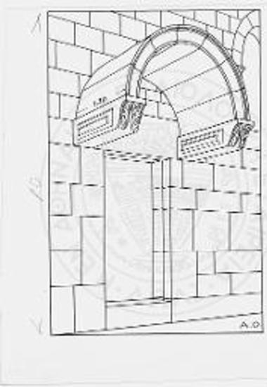 Προστέγασμα θύρας της εν Μ. Ασίας βασιλικής έξω των τειχών του Κωρύκου