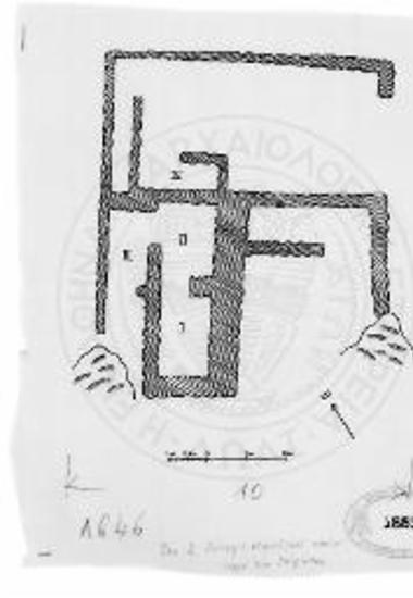 Κάτοψις νεολιθικής οικίας παρά το Καίρατον.