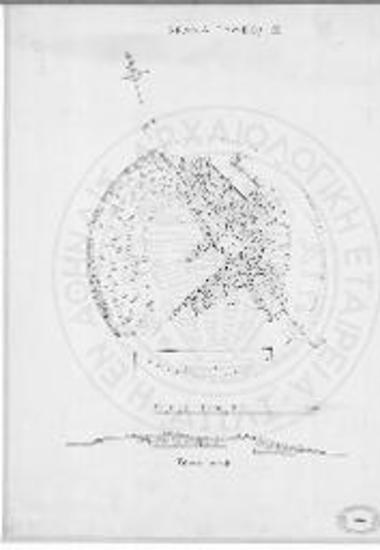 Βρανά, Τύμβος IV. Κάτοψις και τομή του τύμβου IV.