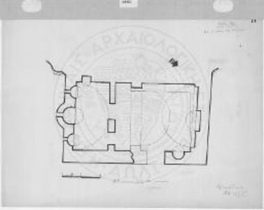 Κάτοψη παρεκκλησίου Δ. της πύλης της Μαρμάρας.