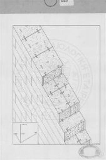 Μεγάλα Προπύλαια. Η οικοδομική σύνθεση των πλευρικών τοίχων του κτιρίου.