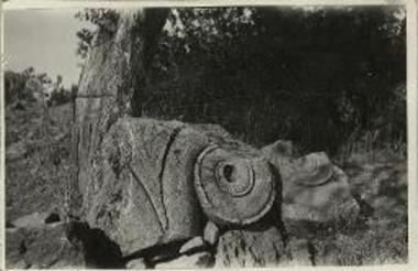 Τεμάχια αιολικών κιονοκράνων Κλοπεδής.