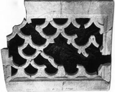 Architectural part (panel belonging to the presbytery partition).