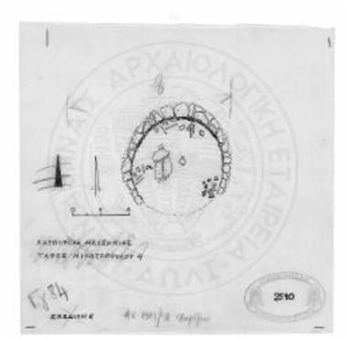 Καρποφόρα Μεσσηνίας. Θέσις Τουρκοκίβουρα. Κάτοψις τάφου Νικητοπούλου 4.