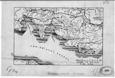 Χάρτης της περιοχής της Μονής του Οσίου Λουκά, ένθα σημειούνται διά σταυρού αι τοποθεσίαι εις τας οποίας διέμεινεν ο Όσιος.