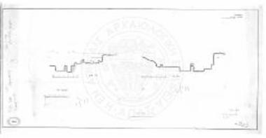 Μοσχάτον, κτήμα Μιχαλοδημητράκη. Τομαί α-α΄ και β-β΄.