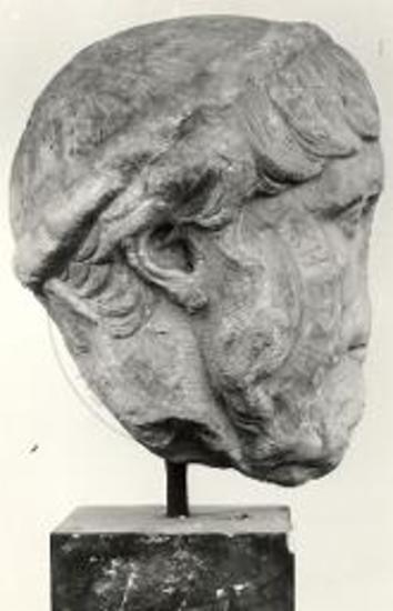 Marble portrait head