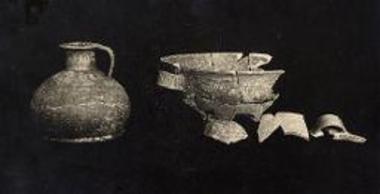 Γεωμετρικά αγγεία εκ των τάφων του Τρουμπέ Χαλανδρίτσης.