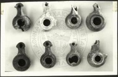 Νεκυομαντείον Αχέροντος. Πήλινοι λύχνοι εκ του κυρίως ιερού.