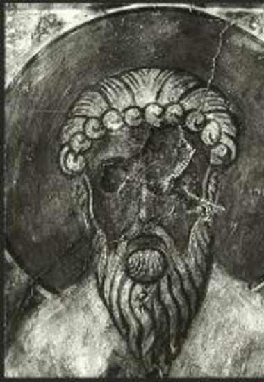 «Στου Καλού», Άγιος Βασίλειος: Ο άγιος Πολύκαρπος, λεπτομέρεια.