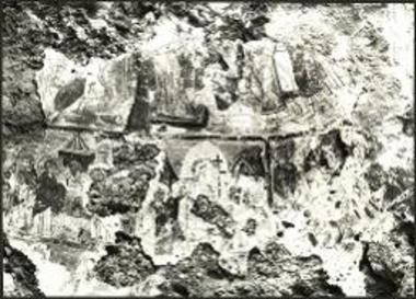 Λαγκάδα, Αγία Μαρίνα: Γενική άποψη τοιχογραφιών.