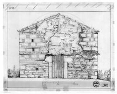 Άγιος Γεώργιος Ανδρούσης. Δυτική όψις. Υπάρχουσα κατάστασις.