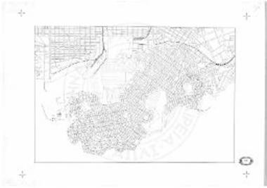 Χάρτης της σύγχρονης πόλης.