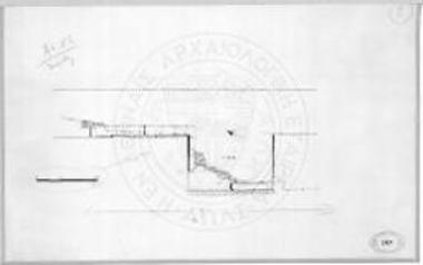 Κάτοψη τμήματος του δυτικού σκέλους των μακρών τειχών.