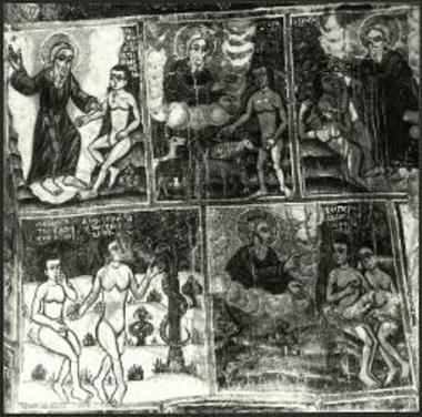 Πλάτσα, Άγιοι Πάντες. Σκηνές από τη Γένεση (1783).