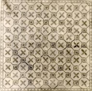 Mosaic floor (restoration drawing).