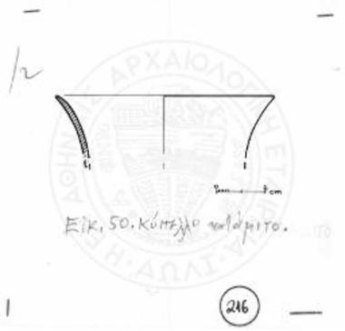 Όστρακο από κύπελλο κατάμιτο.