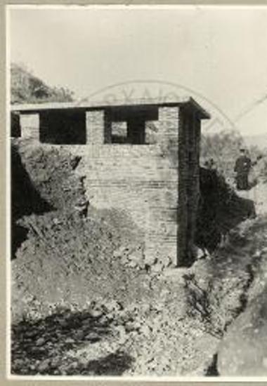 Σπάρτη. Τάφος με τοιχογραφίες. Το νεκρικόν δωμάτιον ανακτισθέν.