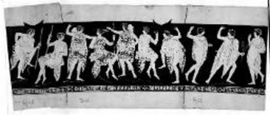 Παράστασις αμφορέως εκ της εν Δεκελεία επαύλεως.