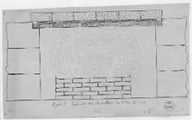 Τομή κατά την ΓΔ του Γ΄ τάφου του Σέδες.