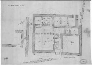 Κάτοψις μεσομινωικής οικίας Α Ρίζας Αχλαδιών Σητείας.