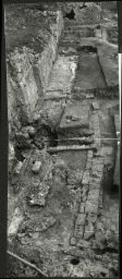 Δυτική ζώνη του ανασκαφέντος χώρου από Ν.