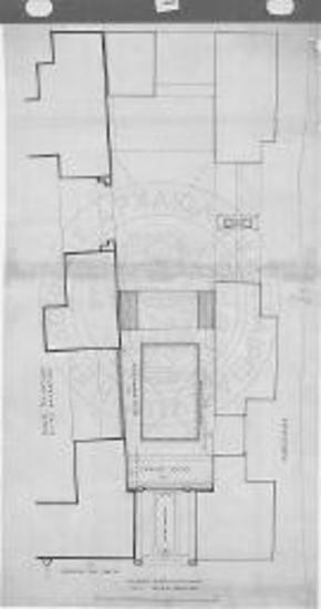 Κάτοψις του βορειανατολικού παρεκκλησίου και του προσκυνηταρίου μετά της λειψανοθήκης. Διακρίνεται το προς Δυσμάς και παρά το προσκυνητάριον διαμέρισμα, όπερ διεμορφώθη και εζωγραφήθη κατά τα τέλη του 11ου αιώνος.