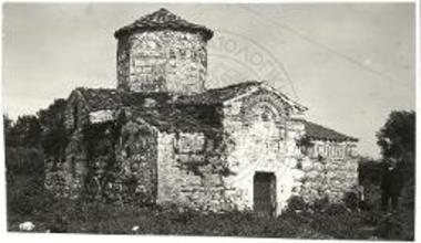 Κιρκιζάτες Άρτας. Ο Αγ. Νικόλαος της Ροδιάς προ των εργασιών αναστηλώσεως. Όψις από ΒΔ.