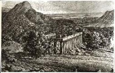 Άποψις του ναού του Επικουρίου Απόλλωνος.