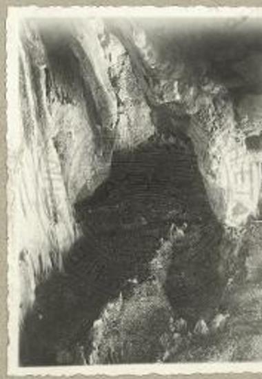 Ο σταλακτίτης εις το σημείον Δ1 της κάτοψης του άντρου των νυμφών Ηρακλείτσας.