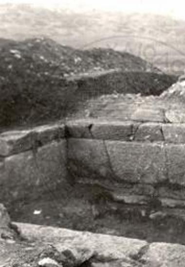 Burial chamber of rectangular tomb.