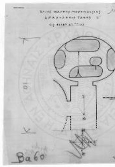 Κάτοψις του τάφου Β της Αγίας Τριάδος.