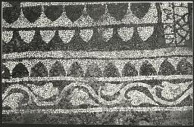 Λεπτομέρεια του ψηφιδωτού δαπέδου.