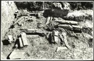 Άποψη της γενομένης δοκιμαστικής τομής από Νότου.