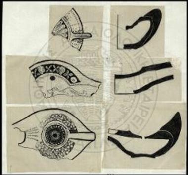 Πήλινοι λύχνοι εκ της ανασκαφής του βαλανείου της Σάμης.