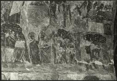 Άνω Δολοί, Μονή Αγίου Νικήτα. Αίνοι, λεπτομέρεια (1752).