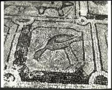 Ο φέρων παράστασιν υδροβίου πτηνού ραμφίζοντος χόρτον πίναξ (Λεπτομέρεια).