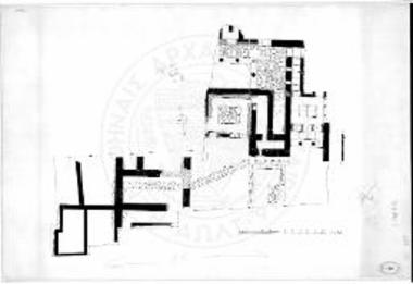 Αρχάνες. Κάτοψη της ανασκαφής του ανακτορικού κτιρίου στη θέση Τουρκογειτονιά.