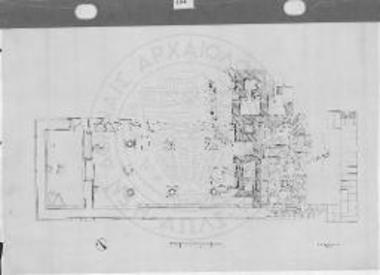 Κάτοψη του ναού της Αυλιδείας Αρτέμιδος.